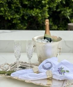 TRISH SCULLY HOME SILVER PLATED WINDSOR PLATTER