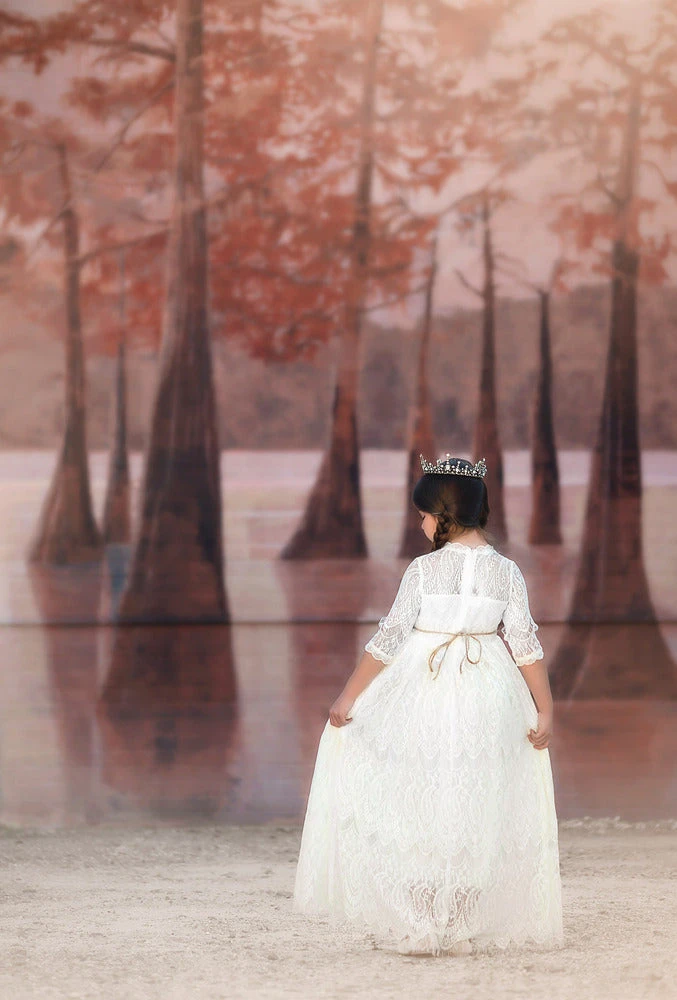 TRISH SCULLY SPLENDOR GOWN & BELT SET IVORY