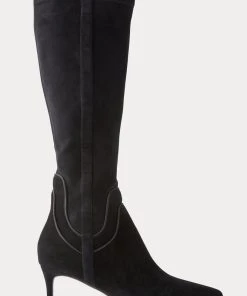 TRISH SCULLY ELEANOR SUEDE BOOT BLACK