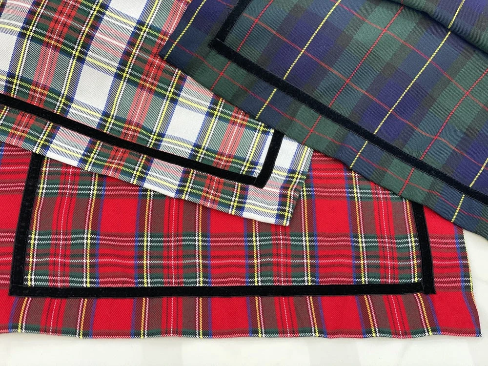 TRISH SCULLY ROYAL STEWART TARTAN TABLE RUNNER HOME