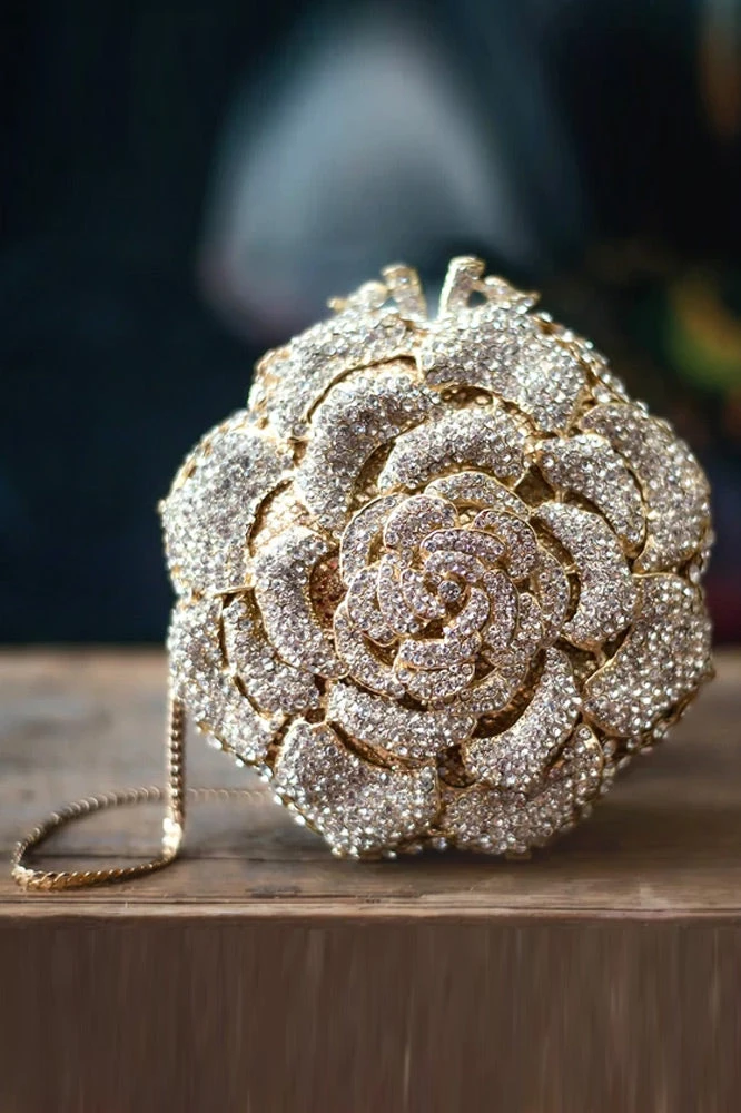 TRISH SCULLY ROSE GOLD CLUTCH