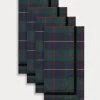 TRISH SCULLY BLACK WATCH TARTAN NAPKIN SET OF 4 HOME