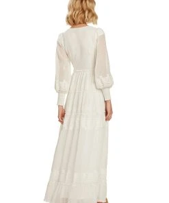 TRISH SCULLY SOFIA MAXI DRESS WHITE