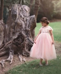 TRISH SCULLY GIOVANNA GOWN PINK GIRLS