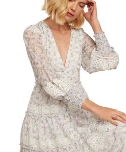 TRISH SCULLY SOFIA MAXI DRESS LAVENDER FLORAL