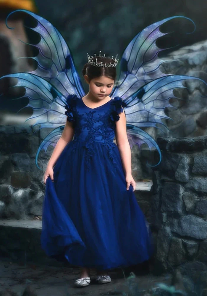 TRISH SCULLY BIANCA GOWN NAVY GIRLS