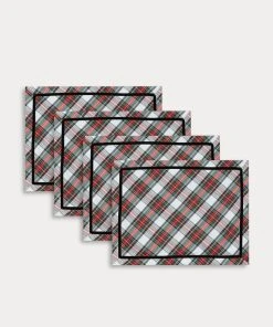 TRISH SCULLY STEWART TARTAN PLACEMAT SET OF 4