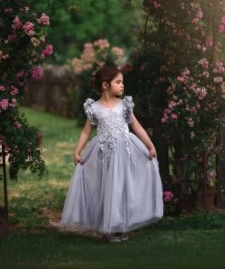 TRISH SCULLY BIANCA GOWN SILVER