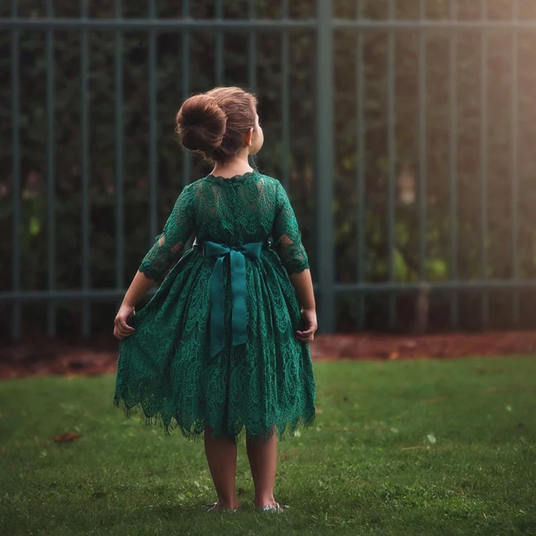 TRISH SCULLY HOME Spring/Summer 2022 BELLA RAFAELA DRESS & BELT SET-EMERALD