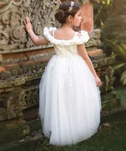 TRISH SCULLY HOME BELLE GOWN WHITE