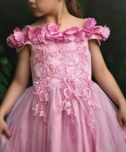 TRISH SCULLY GIRLS BELLE GOWN CAMELIA