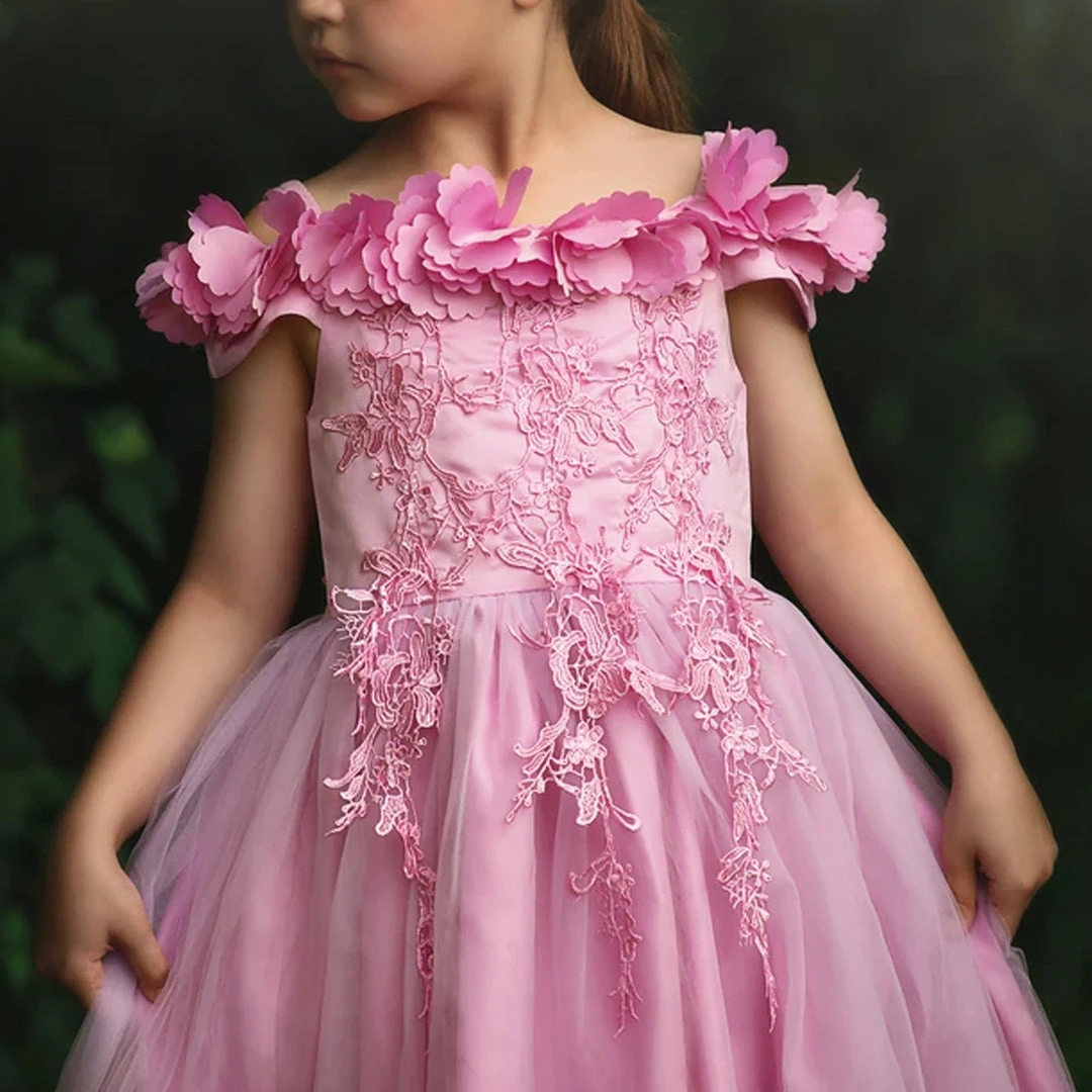 TRISH SCULLY GIRLS BELLE GOWN CAMELIA