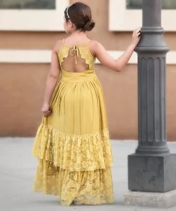 TRISH SCULLY ALEXANDRA MAXI DRESS MUSTARD