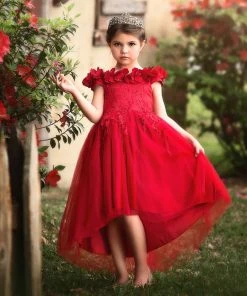 TRISH SCULLY BELLE GOWN CRIMSON