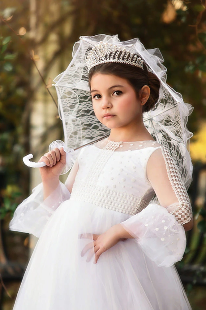 TRISH SCULLY HOME PIPER LACE PARASOL WHITE Accessories