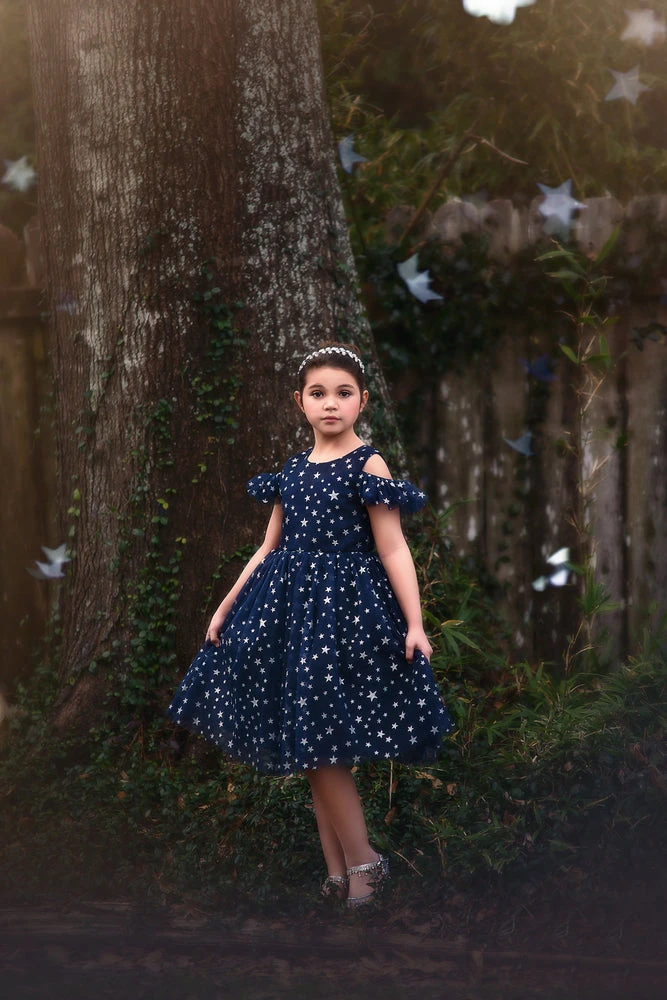 TRISH SCULLY ETOILE DRESS NAVY