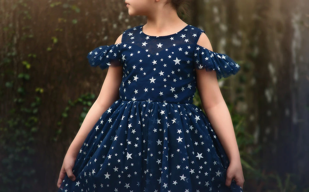 TRISH SCULLY ETOILE DRESS NAVY