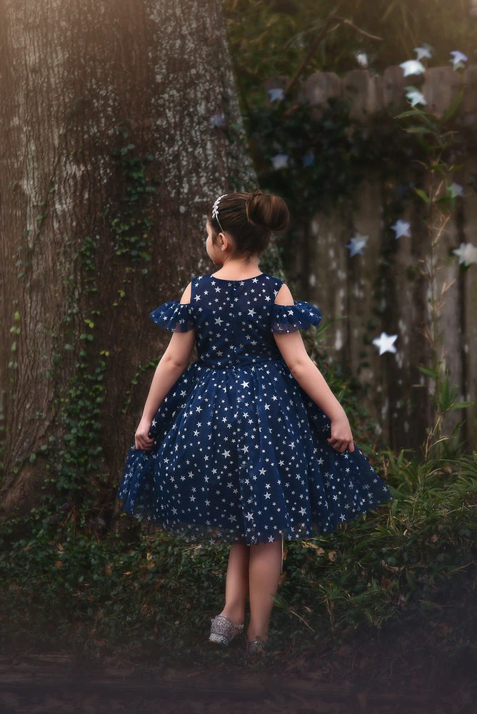 TRISH SCULLY ETOILE DRESS NAVY