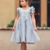 TRISH SCULLY BIANCA DRESS SILVER Baby Girls 0-24M