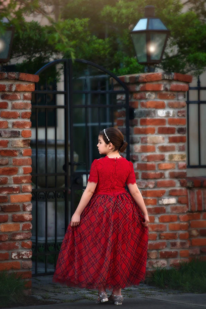 TRISH SCULLY HOME Spring/Summer 2022 HARMONY GOWN STEWART TARTAN