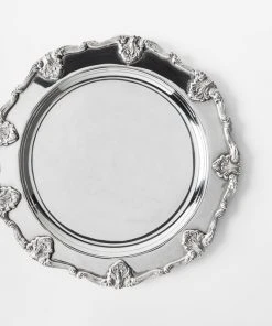 TRISH SCULLY SILVER PLATED ST. JAMES CHARGER PLATE HOME