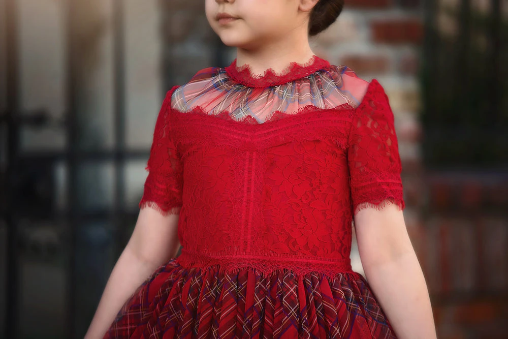 TRISH SCULLY HOME Spring/Summer 2022 HARMONY GOWN STEWART TARTAN