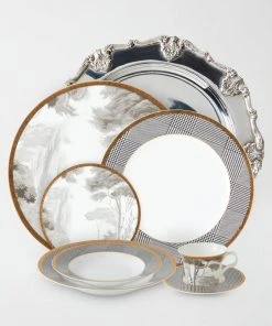 TRISH SCULLY SILVER PLATED ST. JAMES CHARGER PLATE HOME