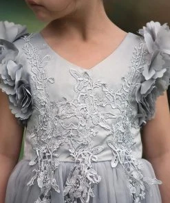 TRISH SCULLY BIANCA GOWN SILVER