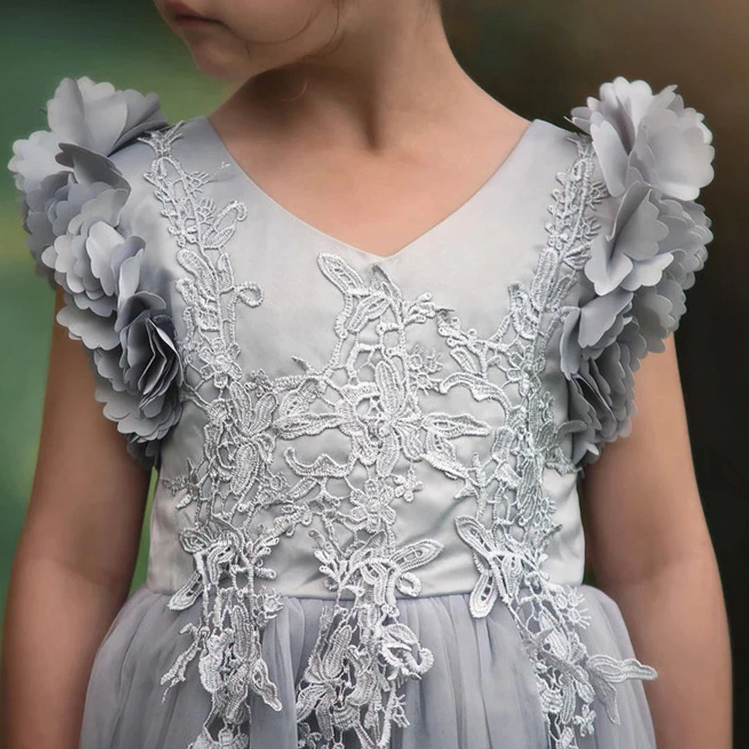 TRISH SCULLY BIANCA GOWN SILVER