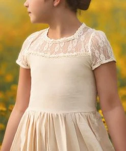 TRISH SCULLY HOME MEGHAN GOWN IVORY Girls 7-14