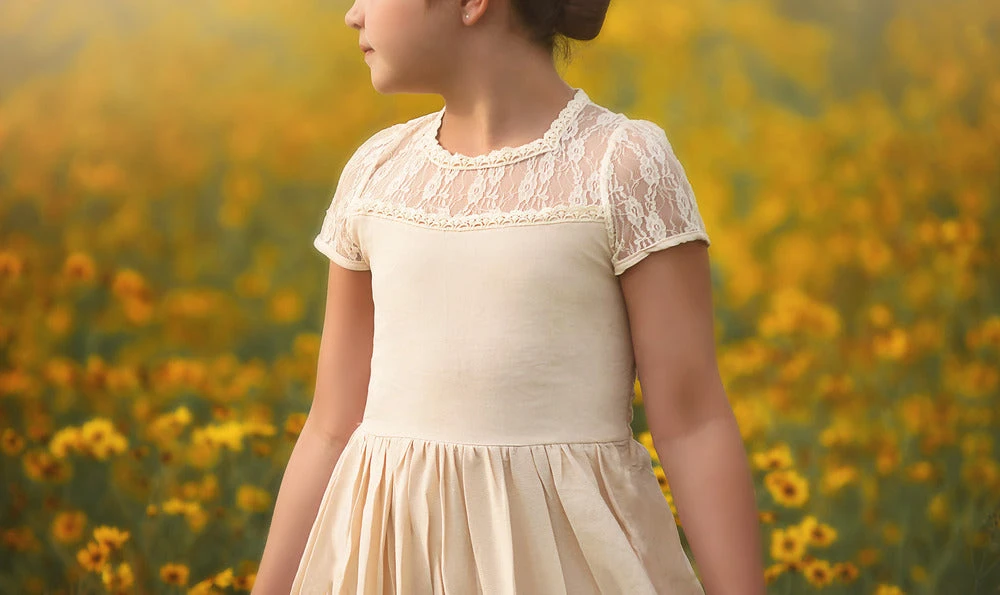 TRISH SCULLY HOME MEGHAN GOWN IVORY Girls 7-14