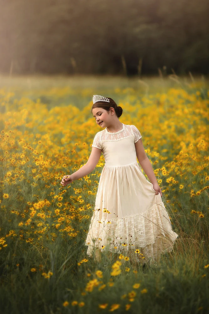 TRISH SCULLY HOME MEGHAN GOWN IVORY Girls 7-14