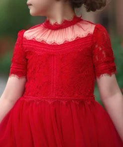 TRISH SCULLY HOME HARMONY GOWN CRIMSON Girls 7-14