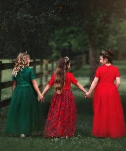 TRISH SCULLY HOME HARMONY GOWN CRIMSON Girls 7-14