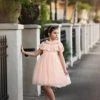 TRISH SCULLY Summer Wedding Guest GIOVANNA DRESS BLUSH PINK