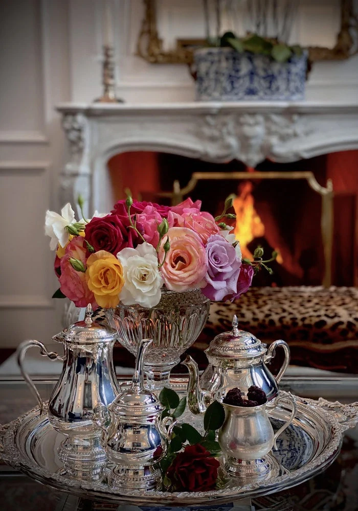 TRISH SCULLY SILVER PLATED 4PC. BALMORAL COFFEE/TEA SERVICE