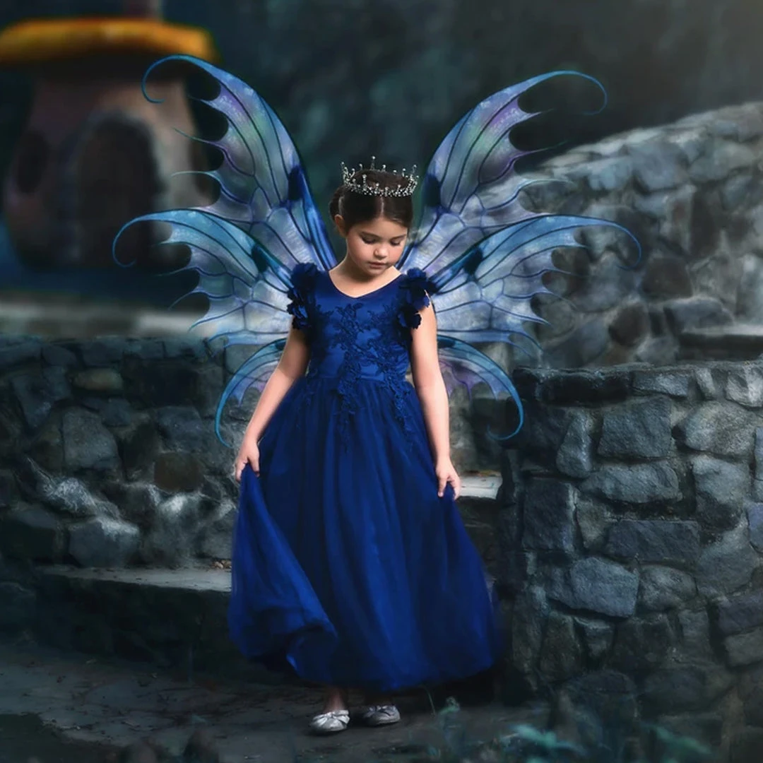 TRISH SCULLY BIANCA GOWN NAVY GIRLS