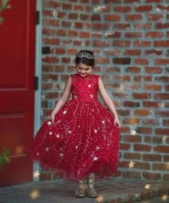 TRISH SCULLY ANTOINETTE GOWN CRIMSON