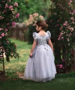 TRISH SCULLY BIANCA GOWN SILVER