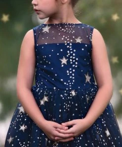 TRISH SCULLY HOME ANTOINETTE GOWN NAVY