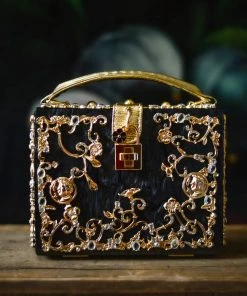 TRISH SCULLY ALIBASTER SPARKLING ACRYLIC PURSE