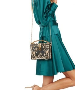 TRISH SCULLY ALIBASTER SPARKLING ACRYLIC PURSE