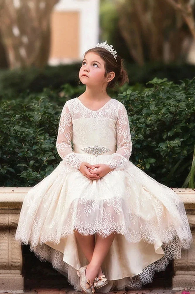 TRISH SCULLY AINSLEY DRESS & BELT SET IVORY GIRLS