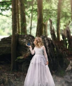 TRISH SCULLY HOME MARIPOSA GOWN SILVER GIRLS