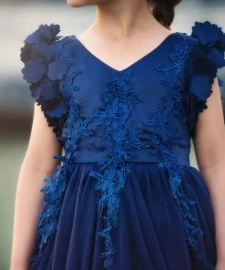 TRISH SCULLY BIANCA DRESS NAVY