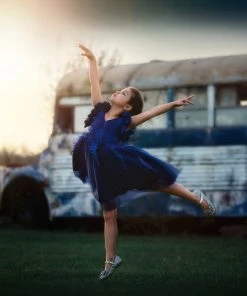 TRISH SCULLY BIANCA DRESS NAVY