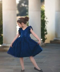 TRISH SCULLY BIANCA DRESS NAVY