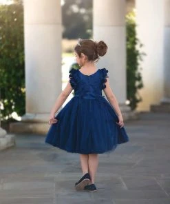 TRISH SCULLY BIANCA DRESS NAVY