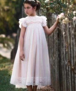 TRISH SCULLY GIRLS ADRIANA DRESS WHITE