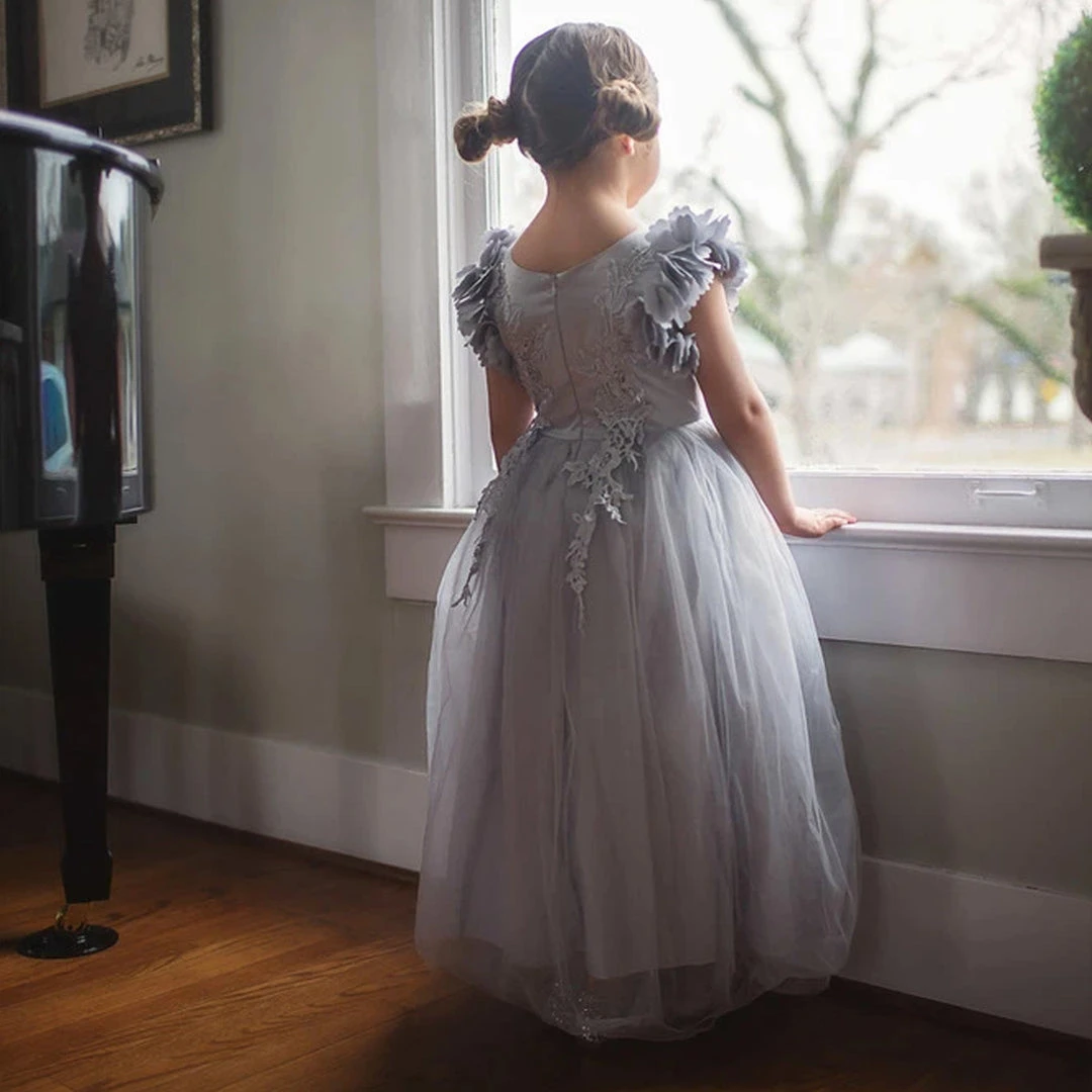 TRISH SCULLY BIANCA GOWN SILVER